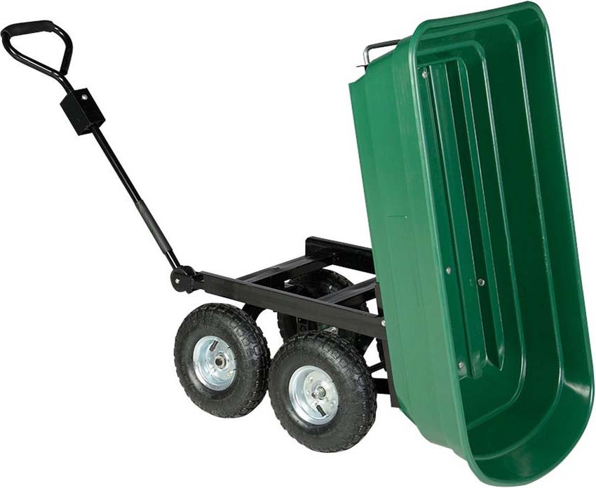 Handkar Turfmaster met kiepbak 250kg