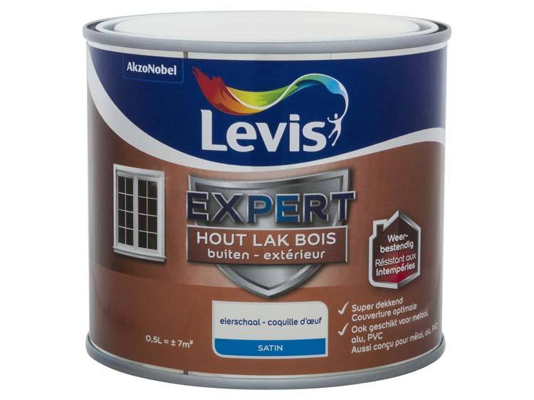 Levis Expert lak buiten zijdeglans 0,5l eierschaal