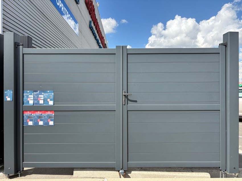 Portail battant Orlando alu anthracite 300x180cm