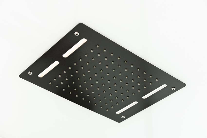 Cabine de douche Amani droite gunmetal porte coulissante 90x115x215cm