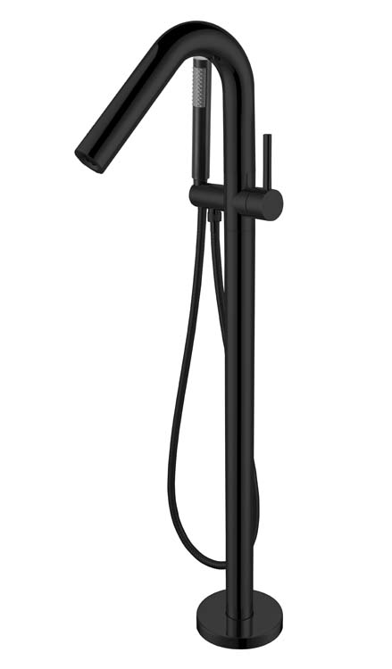 Badkraan Hercules vrijstaand mat zwart