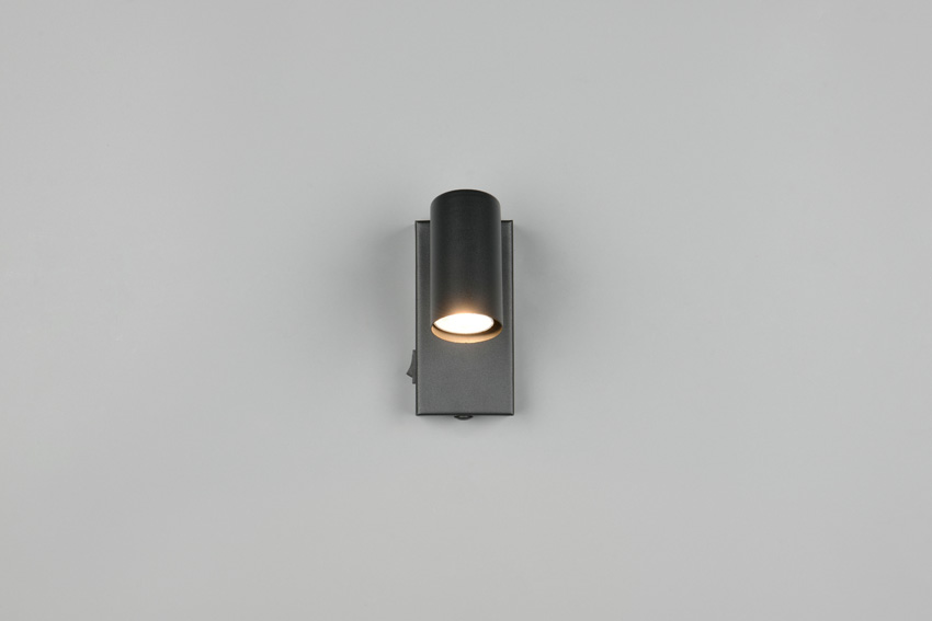Spot en saillie - noir mat - 12x6x14cm - dimmable - GU10/MR11 - 1x5W