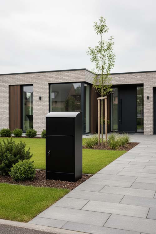 Boîte à colis Weston noire Boîte à colis Weston noire