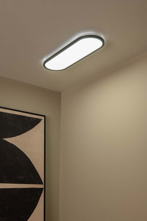 Lucide Essential Elly - Plafonnier - LED dimmable - CCT - 1x24W 2700K/4000K - Opalin