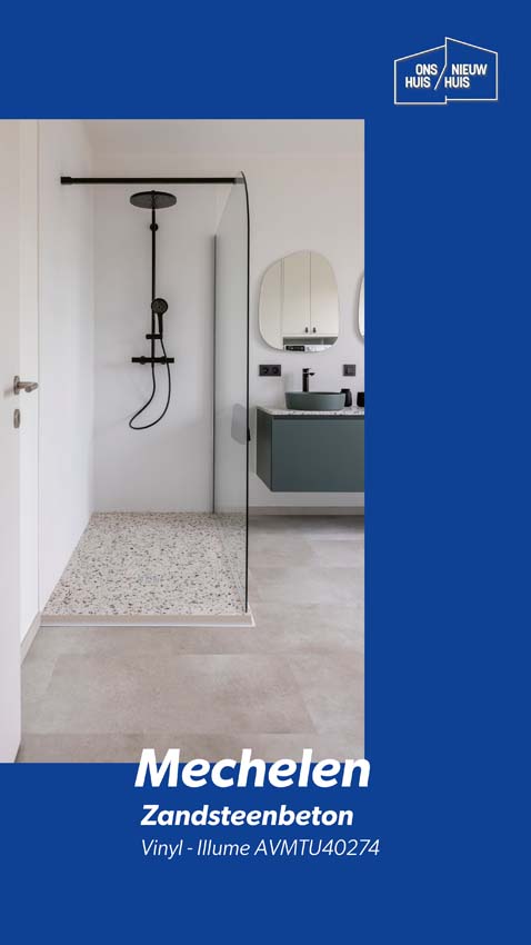 Sol vinyle Quick-Step Illume dalle 6mm béton grès beige 85,6x42,8cm avec sous-couche