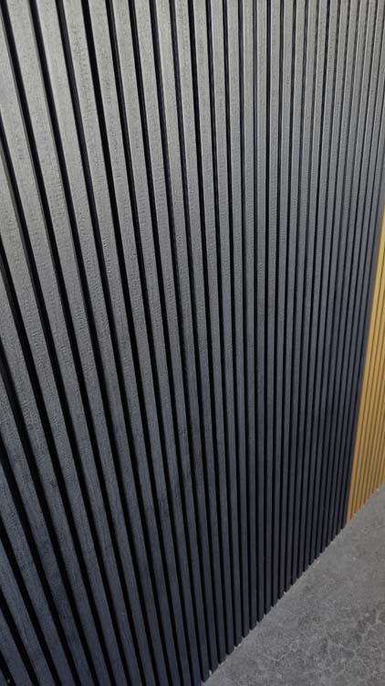 Gevelpaneel line up outdoor composiet zwart 2,5x19,6x290cm