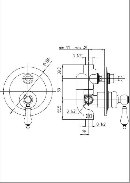 Douchekraan Aspen chroom