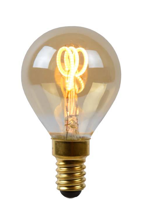 Ampoule filament - ambre - dimmable - Ø4,5cm - E14 - 3W