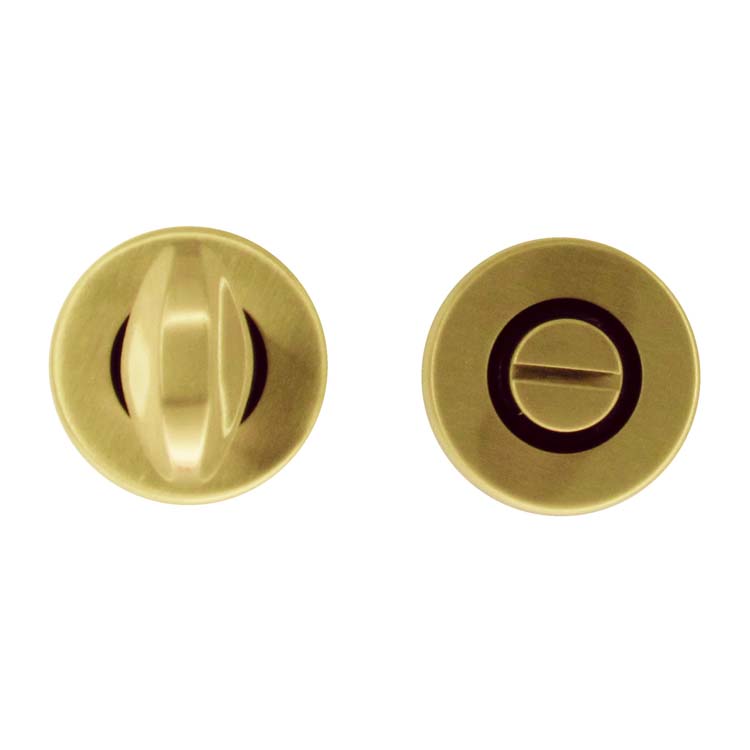 WC garnituur pro rond klik rozet 45mm mat koper