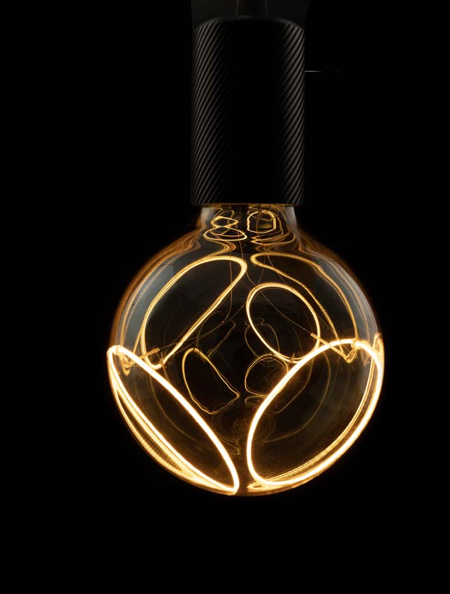 Lampe LED - E27 - Doré - 18x12,5cm - Dimmable - 8W - 400lm - 1900K