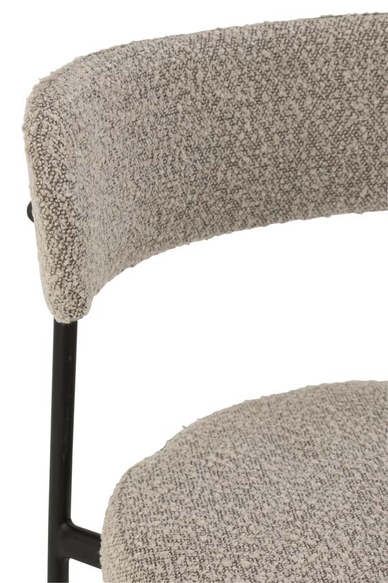 Chaise de bar Boucle gris