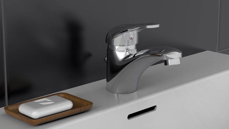 Wastafelkraan Carlo chroom