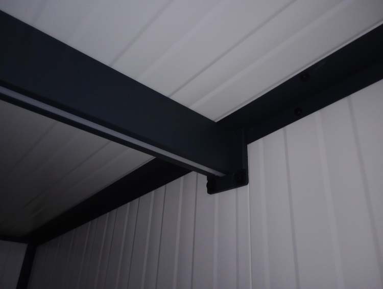 Tuinhuis metaal antraciet Ebro L 408 x 308 x 240 cm Tuinhuis metaal antraciet Ebro L 408 x 308 x 240 cm