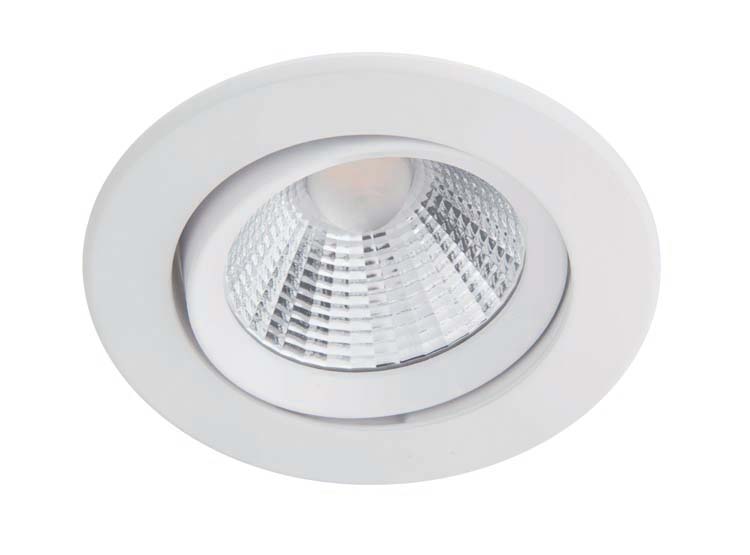 Spot encastrable - blanc - Ø8,5xH5,5cm - dimmable - LED - 3x5,5W - 2700K