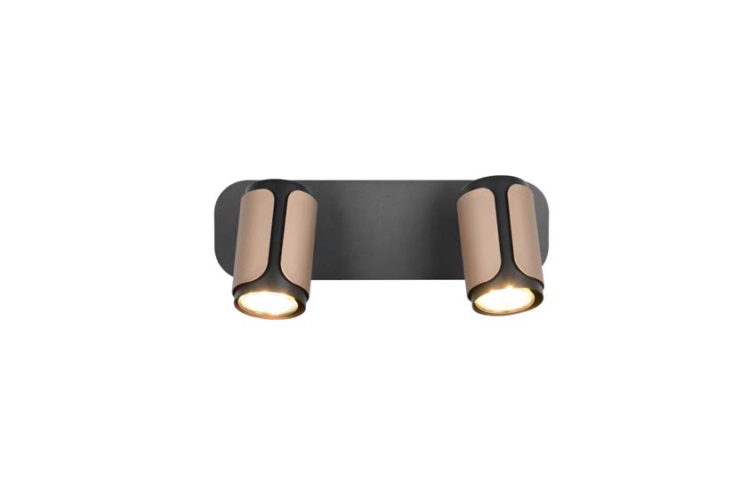 Opbouwspot - Koffie - 30x12x16cm - Dimbaar - GU10 - 2x10W