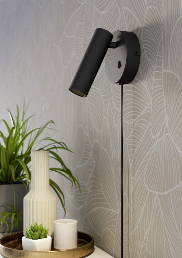 Wandlamp - zwart - Ø11cm - LED - 1x5W - 2700/4000/6500K