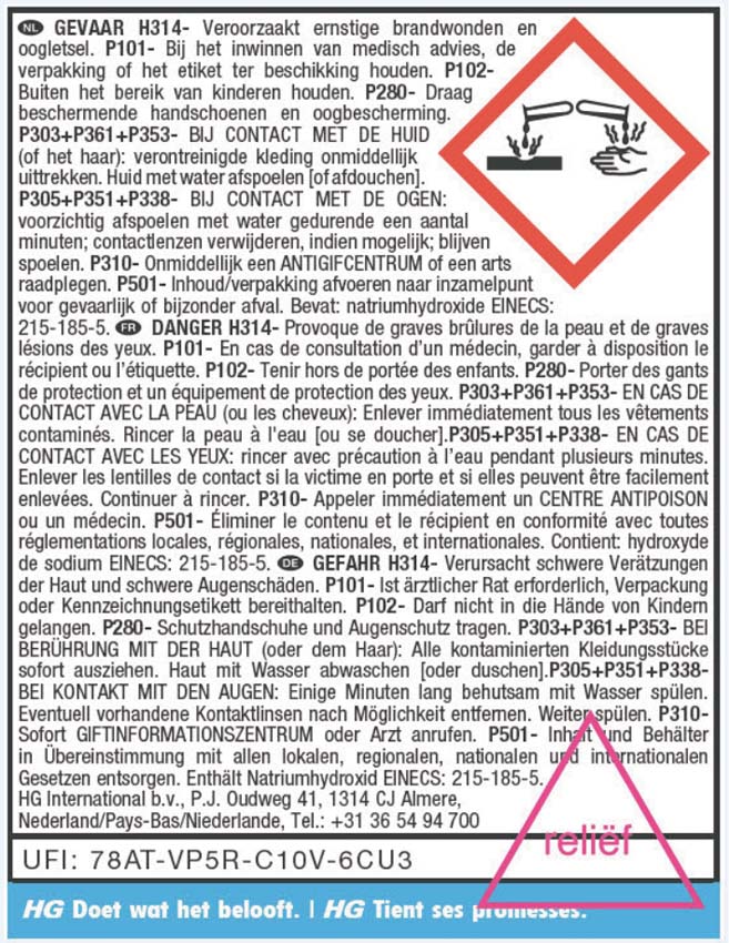 HG nettoyant coulis 0,5L be