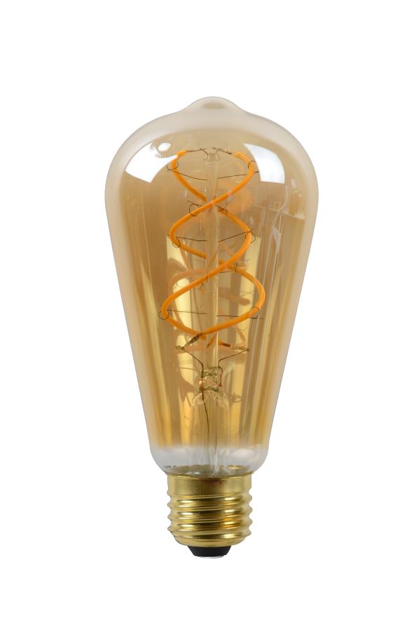 Ampoule filament - ambre - dimmable - Ø6,4cm - E27 - 5W