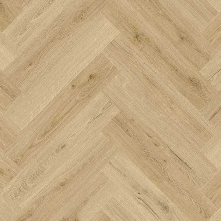 Sol vinyle Quick-Step Ciro lame 6mm motif chevron chêne 63x12,6cm avec sous-couche