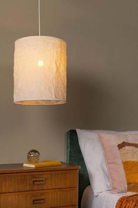 Lucide Essential Tissaja - Hanglamp - Ø30cm - 1xE27 - Wit