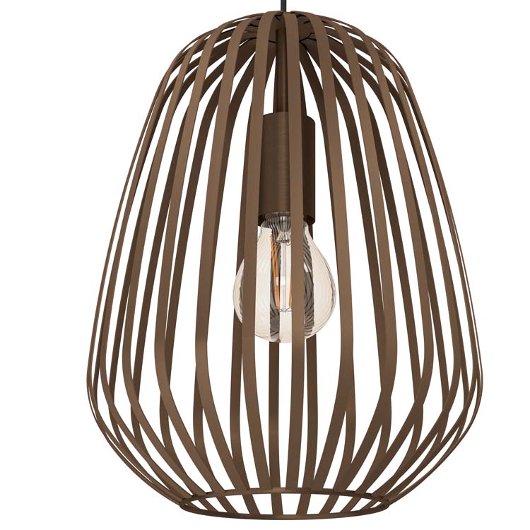 Hanglamp - brons - Ø28cm - dimbaar - E27 - 1x40W