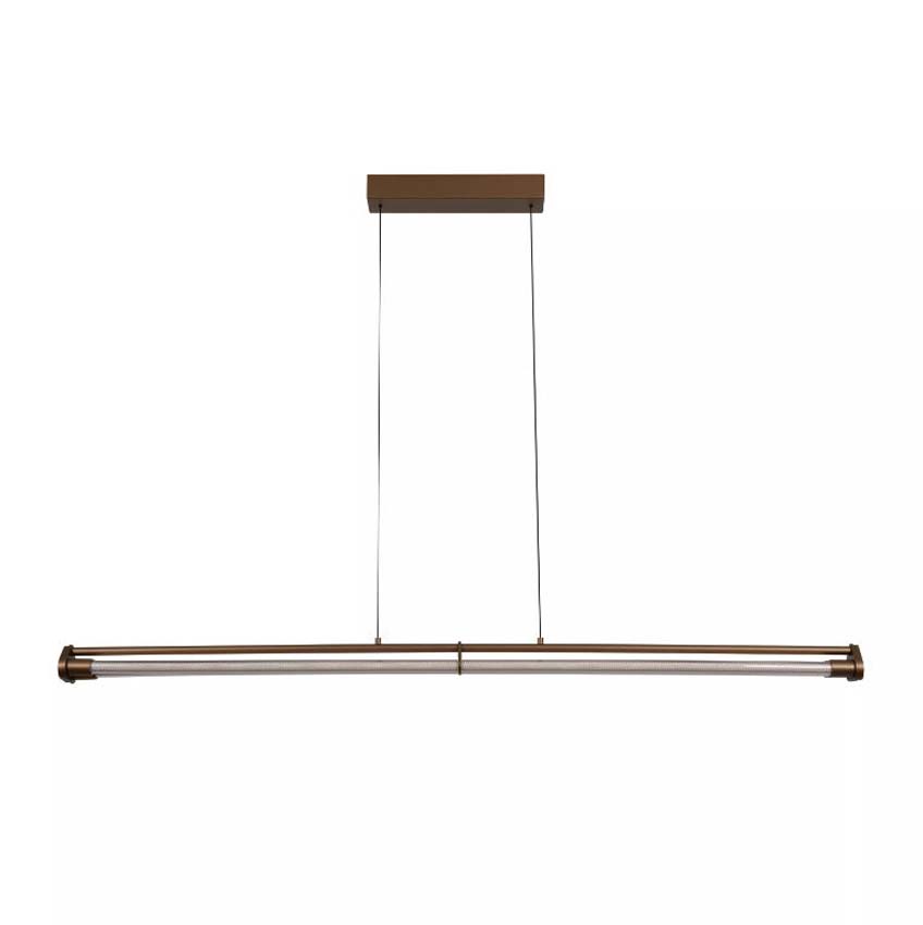 Lucide Vibes Janderin - Hanglamp - LED Dimbaar - CCT - 2x16,5W 2200K/3300K - Handbewegingssensor - Champagne