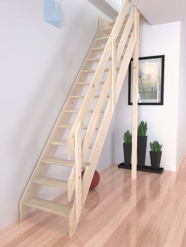 Molenaarstrap Bonn Evolution mini met kwartslag rechts boven H320xB64,4cm