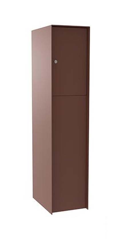 Pakketbrievenbus eSafe Fenix cortenstaal look front