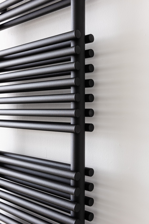 Handdoekradiator Doby dubbel 180x50cm zwart 1484Watt