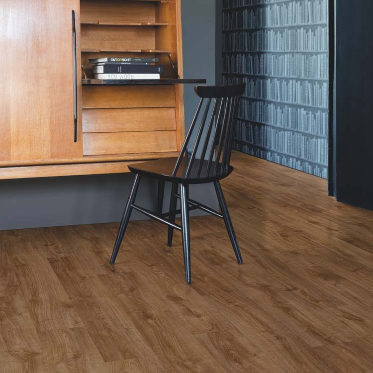 Staal Quick-step alpha vinyl medium planks Herfst Eik Bruin