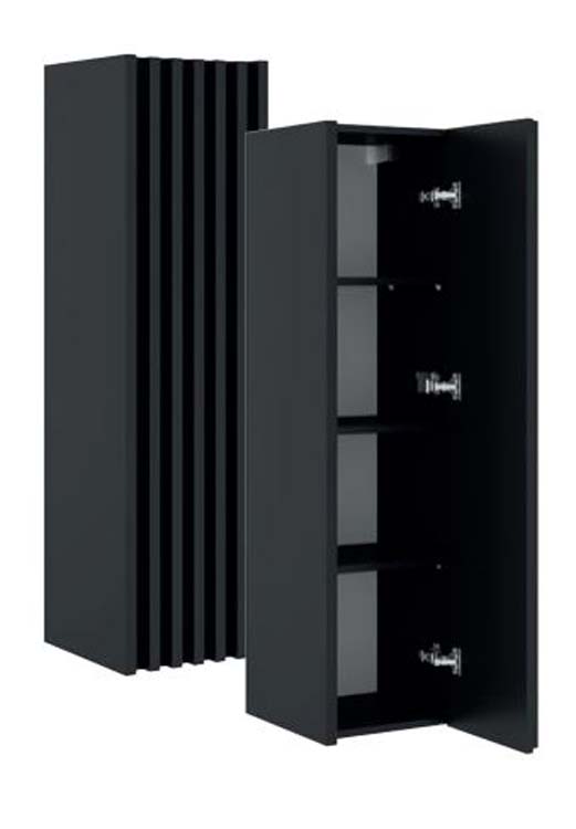 Kolomkast Daxx zwart hangend 125x34x36cm