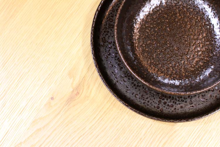 Assiette Tabo Chocloate 22 x H 3 cm