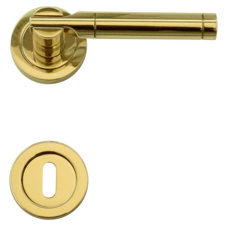 Poignée de porte pro catania cuivre rosace barbe