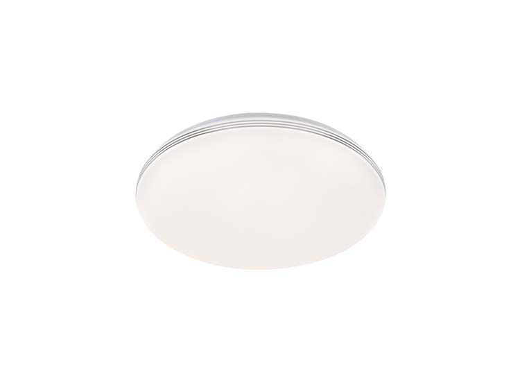 Plafonnier wit chroom LED 33W 4000LM diam 43cm