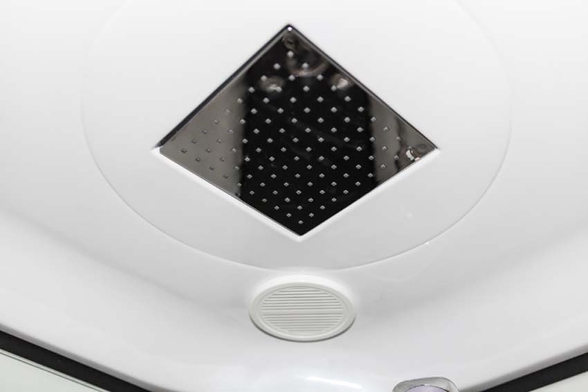 Cabine de douche Asterix coin noir portes coulissantes 90x90x213cm