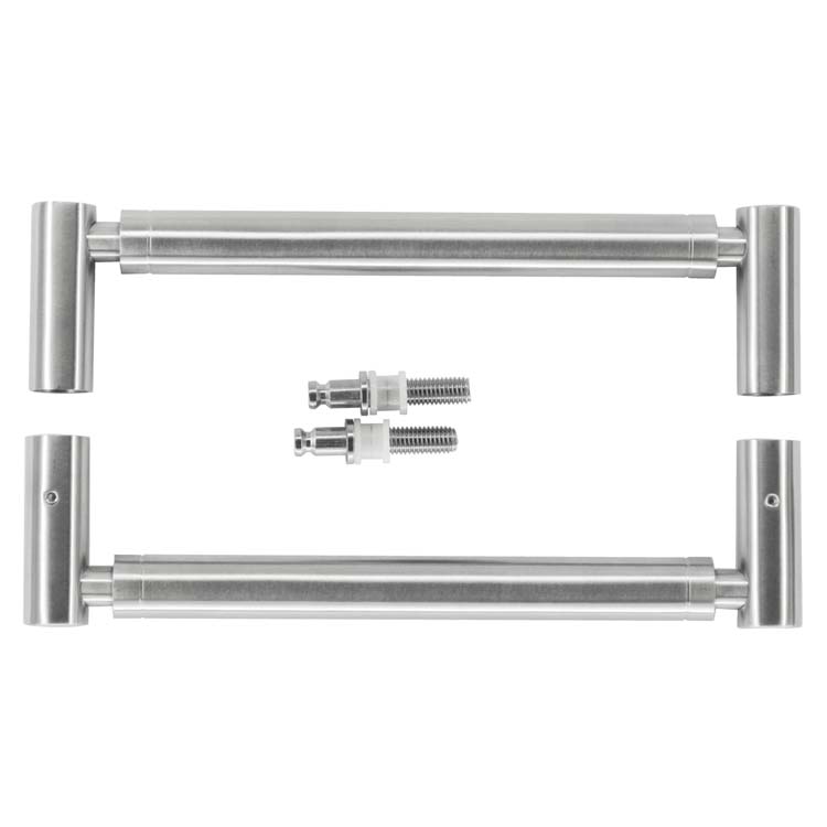 Tirant pro porte gubbio inox plus paire pour verre