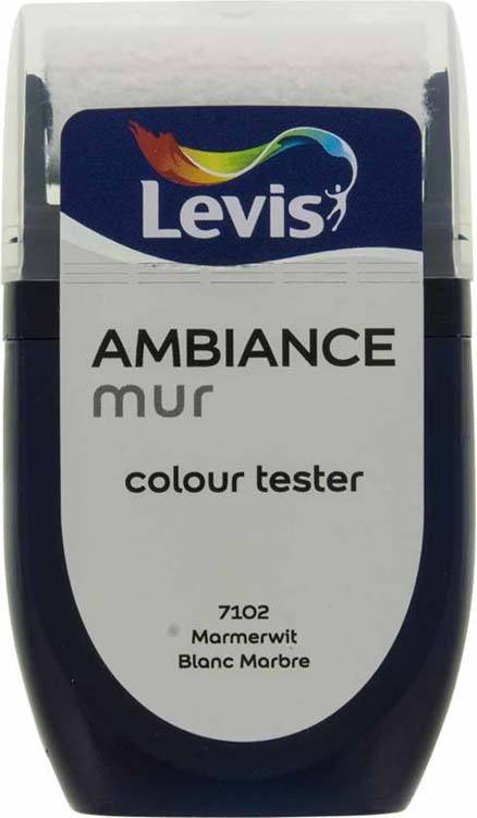 Levis Ambiance tester muurverf mat 30ml marmerwit