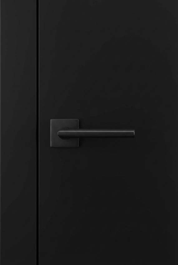 Deurkruk Xinnix 004 aluminium geanodiseerd zwart complete set incl. rosas