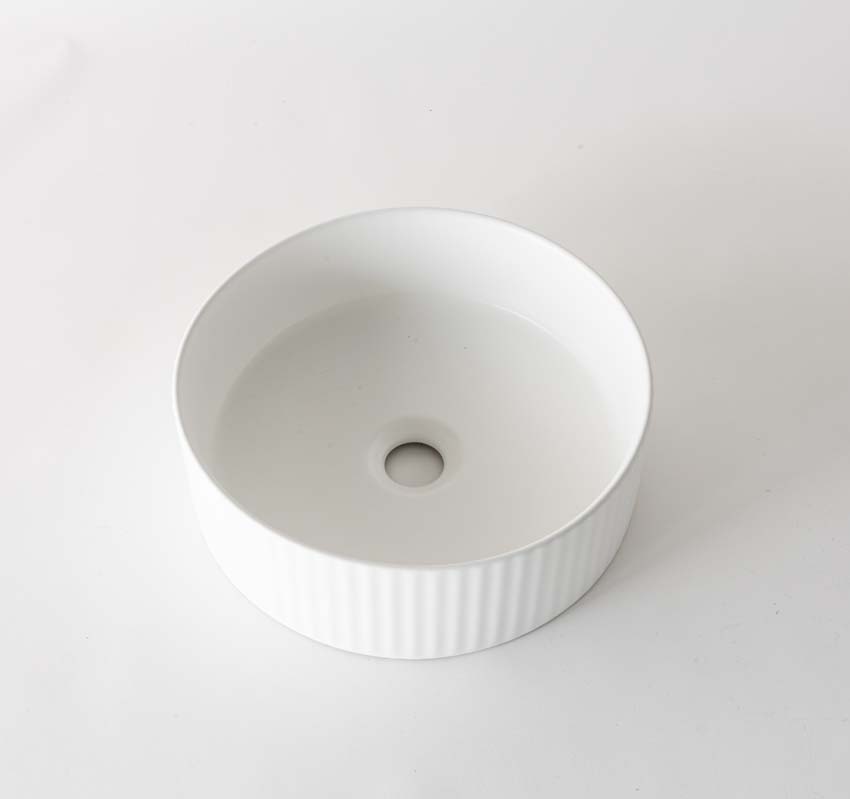 Opbouwkom Gadot mat wit 36cm