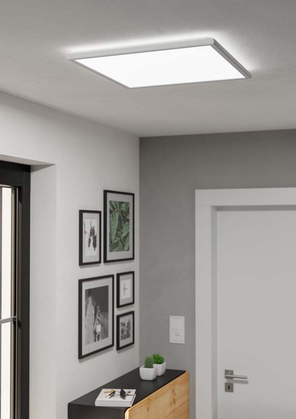 Plafonnier - Blanc - 50x50cm - Dimmable - LED - 1x14W - 2700-6500K - télécommande