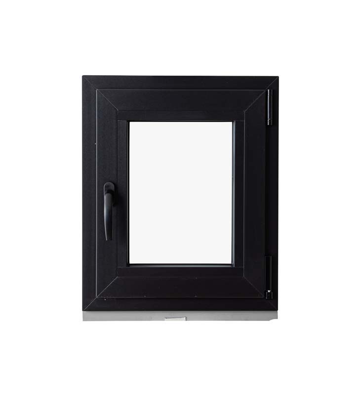 1-VAN Châssis oscillo-battant pvc Elegant noir/noir B700xH800 mm D 1-VAN Châssis oscillo-battant pvc Elegant noir/noir B700xH800 mm D