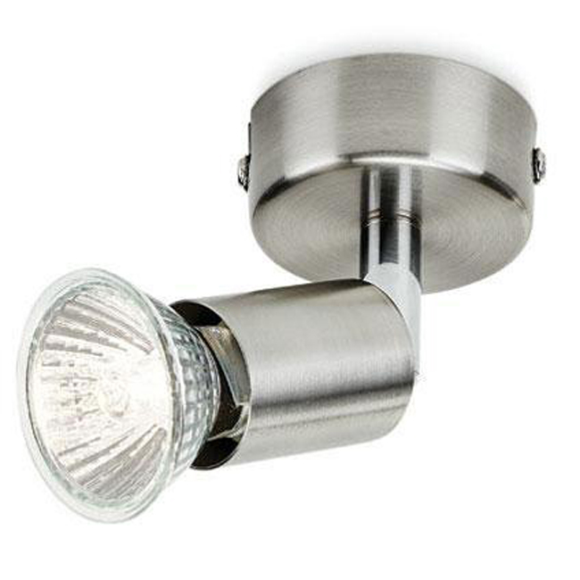 Opbouwspot GU10 - Max 50W - Nickel 