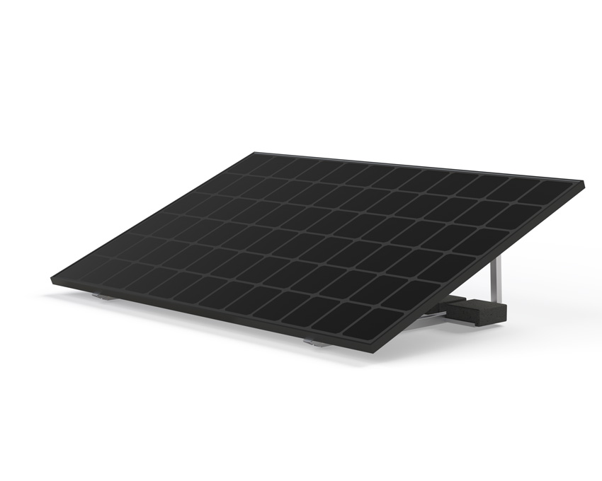 Set van zonnepanelen 800W full black - plug & play - vrijstaand of balkonmontage - incl omvormer + 2 kabels met connector + ophangbeugels grijs