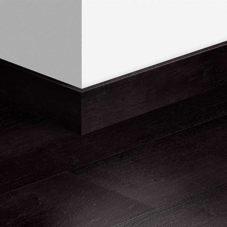 Plinthe parquet Quick-Step 14 x 77 x 2400 mm Chêne peint noir