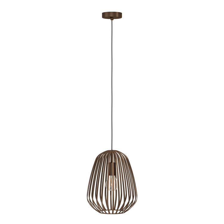 Hanglamp - brons - Ø28cm - dimbaar - E27 - 1x40W