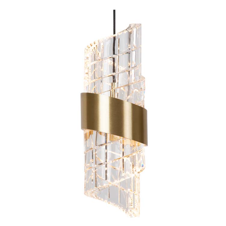 Hanglamp - goud/messing - 84cm - LED - 5x7,8W - 2700K