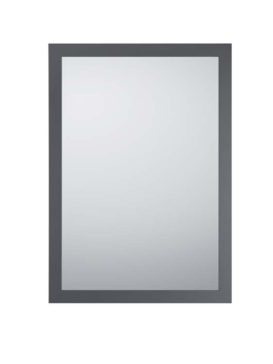 Miroir rectangulaire anthracite 48x68cm