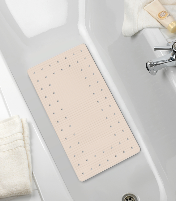 Tapis de douche antidérapant Wenko Mirasol beige 69x39cm