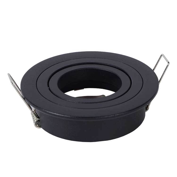 Spot encastré rond - noir - Ø9cm - GU10