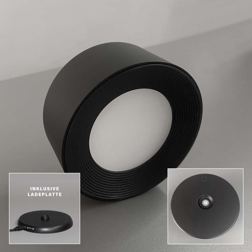 Mix&Match spotkop type H - zwart - 2W - 2700K/4000K/5700K - IP54 - met magneet